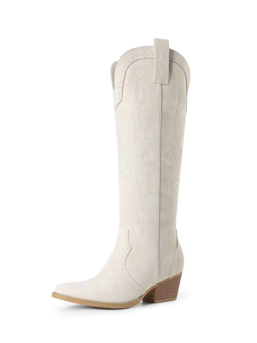 Women's Embroidered Western Pull-On Knee-High Cowboy Boots